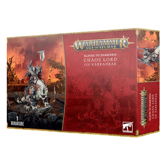 Warhammer Age Of Sigmar - Slaves To Darkness - Chaos Lord on Karkadrak