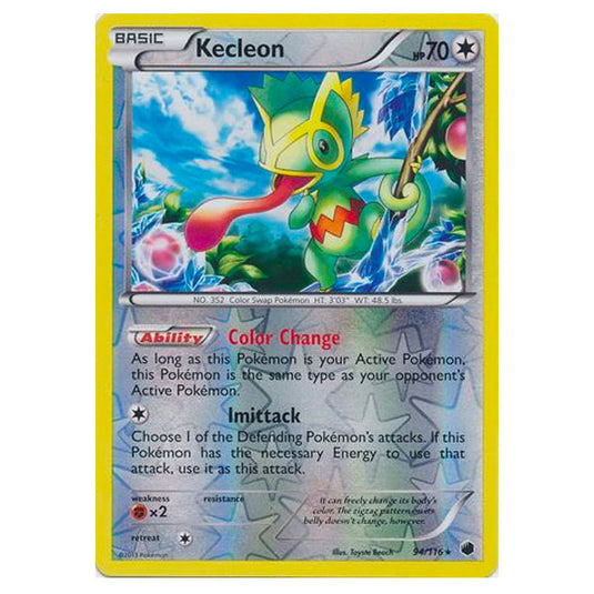 Pokemon - Black & White - Plasma Freeze - (Reverse Holo) Kecleon - 94/116