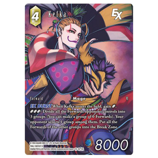 Final Fantasy - Opus 15 - Crystal Dominion - Kefka - Full Art Foil - (15-071H)