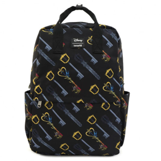 Loungefly - Kingdom Hearts Keys AOP Square Nylon Backpack