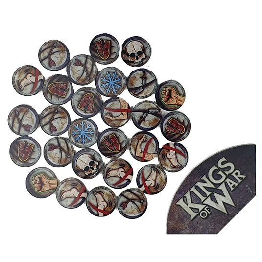 Kings of War - Game token set & Arc Template