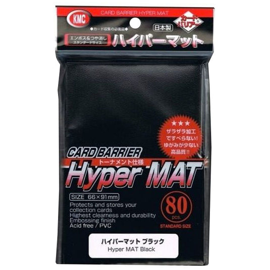 KMC - Sleeves - Hyper Mat Black (80)