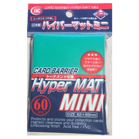 KMC - Small Sleeves - Hyper Mat - Green (60 Sleeves)