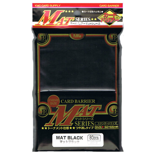 KMC - Sleeves - MAT Black (80)