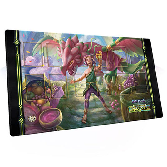 Elestrals TCG - Divine Champions - Lifestream - Playmat - Ladogon Champion of Dionysus