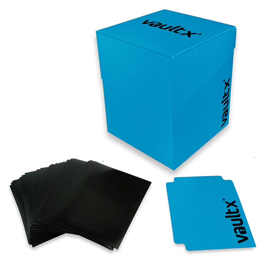 Vault X - Large Deck Box w/ 150 Card Sleeves - Blue