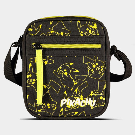 Pokemon - Black & Yellow Pikachu - Flat Shoulder Bag