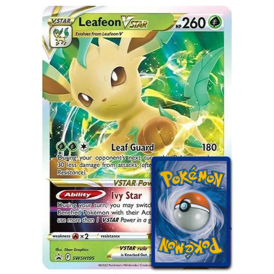 Pokemon - Leafeon VSTAR - Oversized Promo Card (SWSH195) (Damaged)