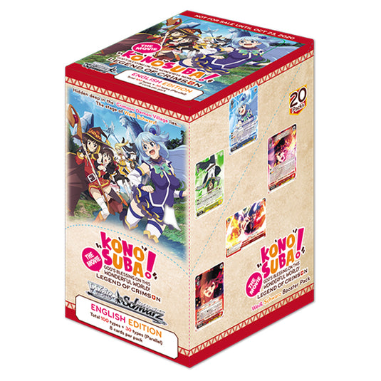 Weiss Schwarz - Konosuba God's Blessing on this Wonderful World! Legend of Crimson - Booster Box (20 Packs)