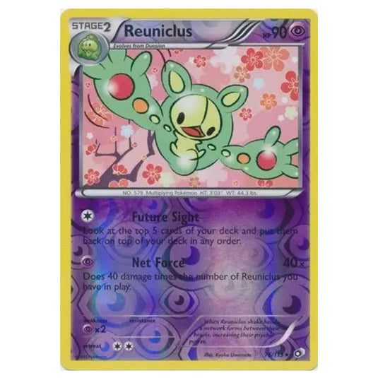 Pokemon - Black & White - Legendary Treasures - (Reverse Holo) Reuniclus - 76/113