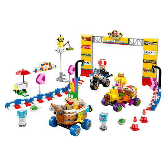lego mario kart baby peach and grand prix set main