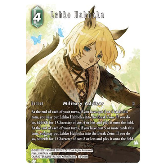 Final Fantasy - Opus 15 - Crystal Dominion - Lehko Habhoka - Full Art Foil - (15-061H)
