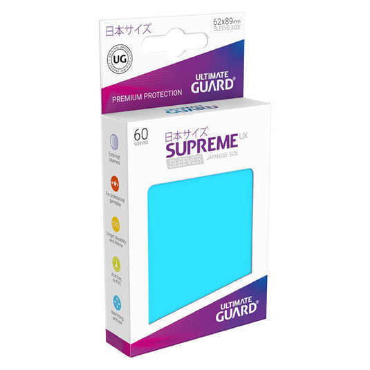 Ultimate Guard - Supreme UX Sleeves Japanese Size - Light Blue (60 Sleeves)