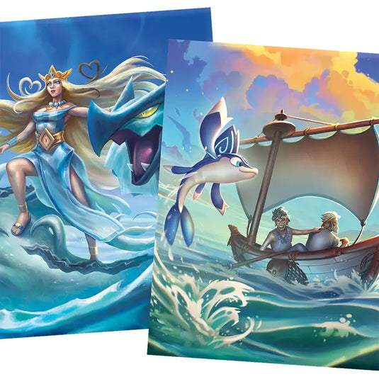 Elestrals TCG - Divine Champions - Lifestream - Card Sleeves - Lochagon Champion of Aphrodite (100 Sleeves)