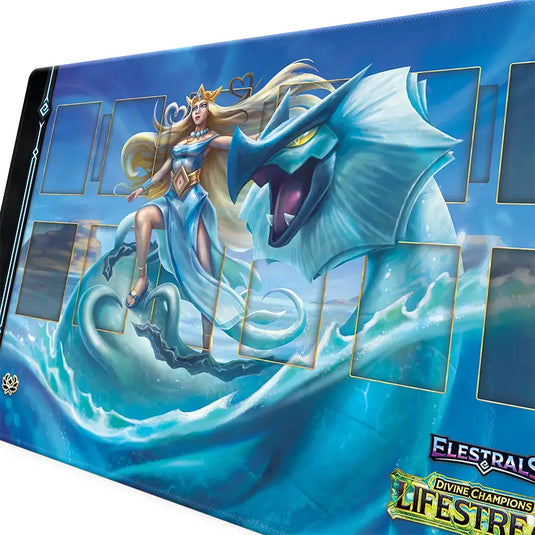 Elestrals TCG - Divine Champions - Lifestream - Playmat - Lochagon Champion of Aphrodite