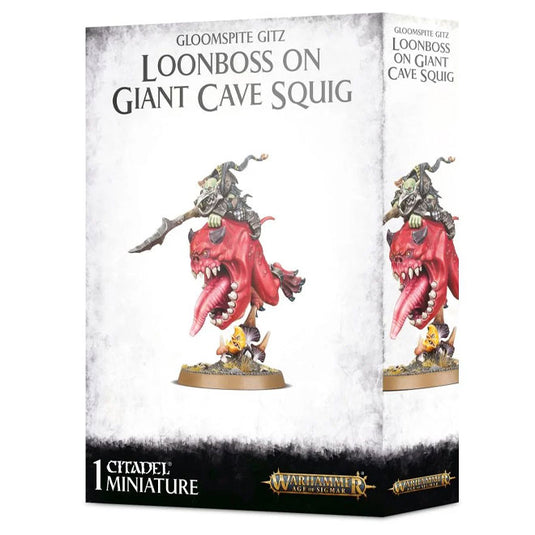Warhammer Age of Sigmar - Gloomspite Gitz - Loonboss on Giant Cave Squig