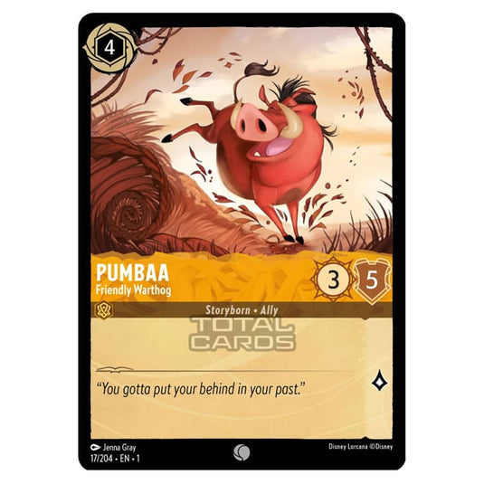 Lorcana - The First Chapter - Pumbaa - Friendly Warthog (Common) - 17/204