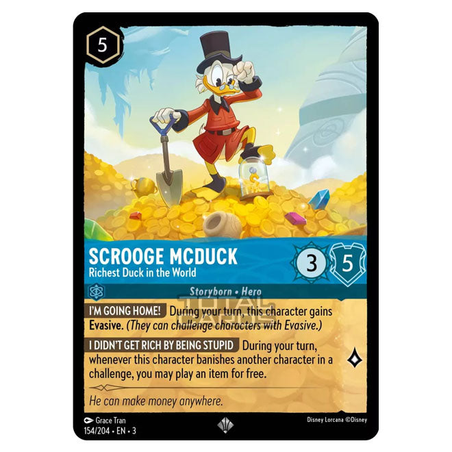Lorcana - Into the Inklands - Scrooge McDuck - Richest Duck in the Wor Lorcana - Into the Inklands - Scrooge McDuck - Richest Duck in the Wor