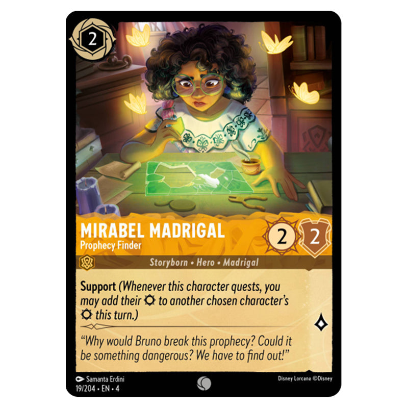 Lorcana - Ursula's Return - Mirabel Madrigal - Prophecy Finder (Common Lorcana - Ursula's Return - Mirabel Madrigal - Prophecy Finder (Common