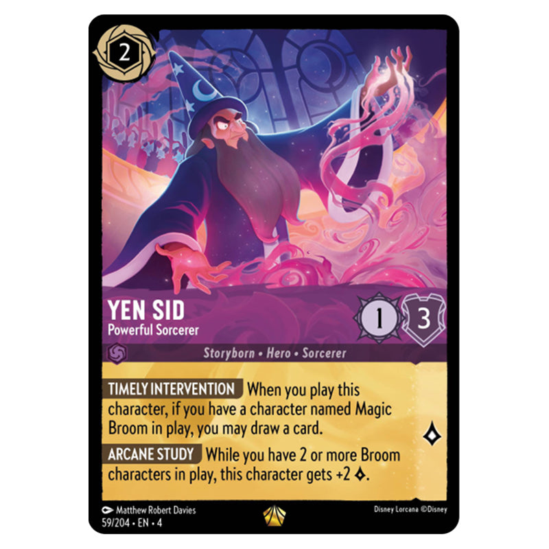 Lorcana - Ursula's Return - Yen Sid - Powerful Sorcerer (Legendary) - Lorcana - Ursula's Return - Yen Sid - Powerful Sorcerer (Legendary) -