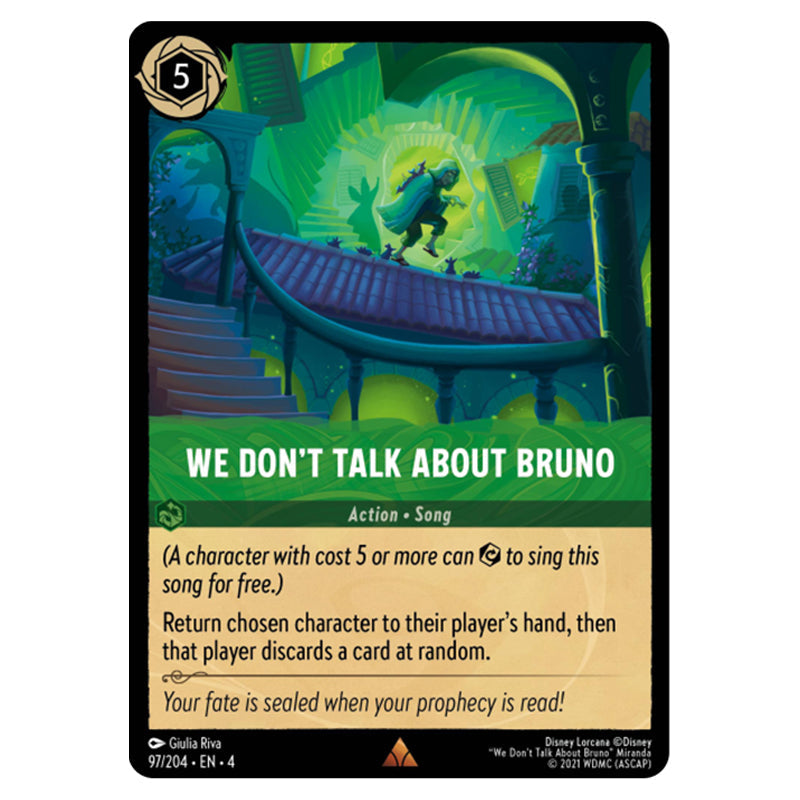 lorcana bruno card Draw Deck - TCG Emerald Card Type Lorcana: Bruno Madrigal - Out