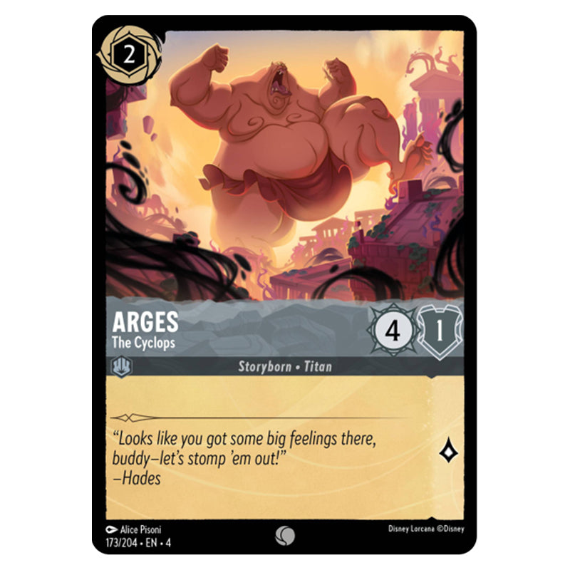 Lorcana - Ursula's Return - Arges - The Cyclops (Common) - 173/204 Lorcana - Ursula's Return - Arges - The Cyclops (Common) - 173/204
