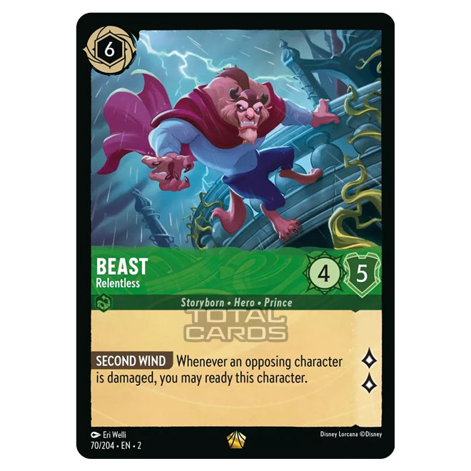Lorcana - Rise of the Floodborn - Beast - Relentless (Legendary) - 070 Lorcana - Rise of the Floodborn - Beast - Relentless (Legendary) - 070