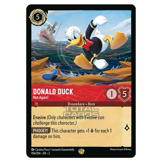 Lorcana - Rise of the Floodborn - Donald Duck - Not Again! (Legendary) - 106/204