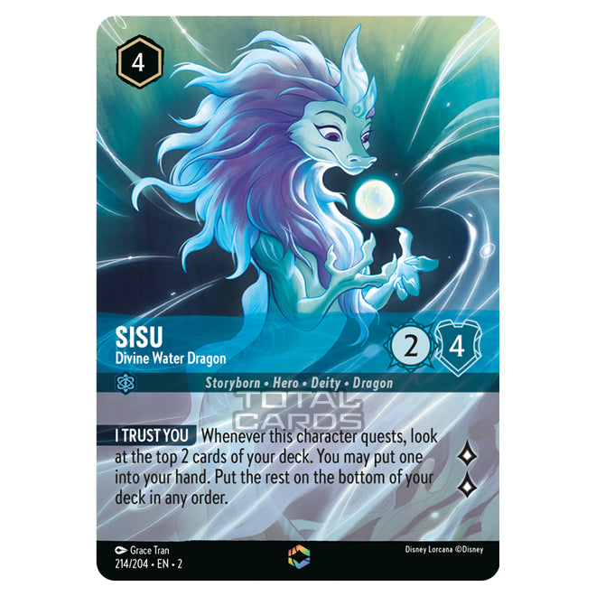 Lorcana - Rise of the Floodborn - Sisu - Divine Water Dragon (Enchante Lorcana - Rise of the Floodborn - Sisu - Divine Water Dragon (Enchante