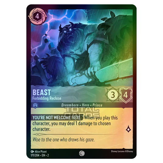 Lorcana - Rise of the Floodborn - Beast - Forbidding Recluse (Common) - 171/204 (Foil)