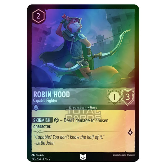 Lorcana - Rise of the Floodborn - Robin Hood - Capable Fighter (Uncommon) - 193/204 (Foil)