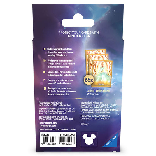 Lorcana - Cinderella - Card Sleeves Box Back