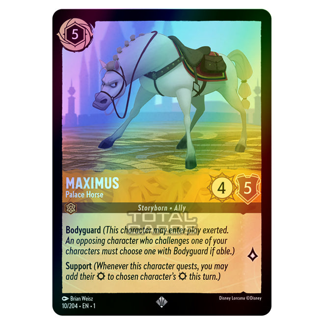 Lorcana - The First Chapter - Maximus - Palace Horse (Super Rare) - 10 Lorcana - The First Chapter - Maximus - Palace Horse (Super Rare) - 10