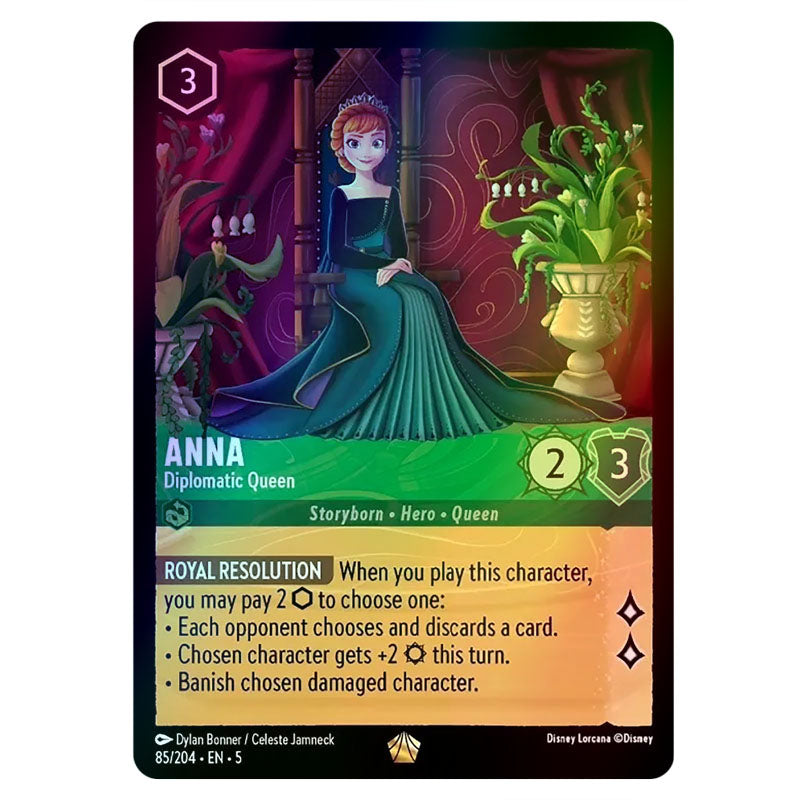 anna lorcana card - True-Hearted (Enchanted) ( URS Return ) 46/204 Description Lorcana - Shimmering Skies -
