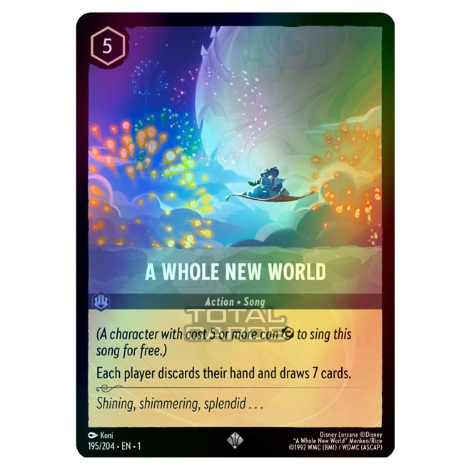 a whole new world lorcana card Lorcana - The First Chapter - A Whole New World (Super Rare)