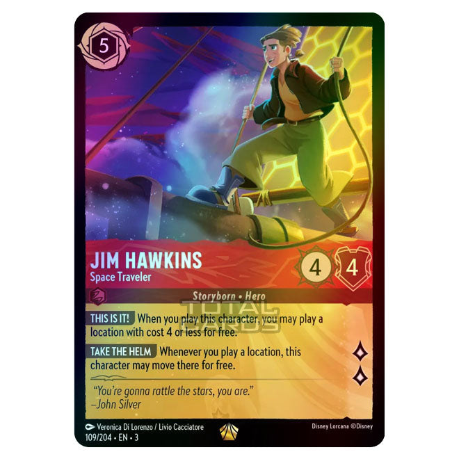 Lorcana - Into the Inklands - Jim Hawkins - Space Traveler (Legendary) Lorcana - Into the Inklands - Jim Hawkins - Space Traveler (Legendary)