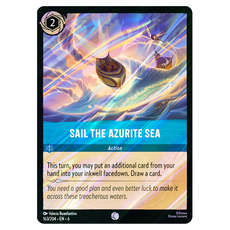 Lorcana - Azurite Sea - Sail The Azurite Sea (Common) - 163/204 (Foil) Lorcana - Azurite Sea - Sail The Azurite Sea (Common) - 163/204 (Foil)