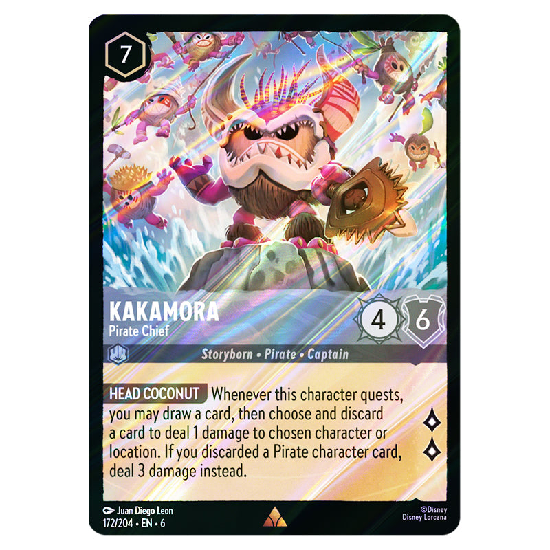 Lorcana - Azurite Sea - Kakamora - Pirate Chief (Rare) - 172/204 (Foil)