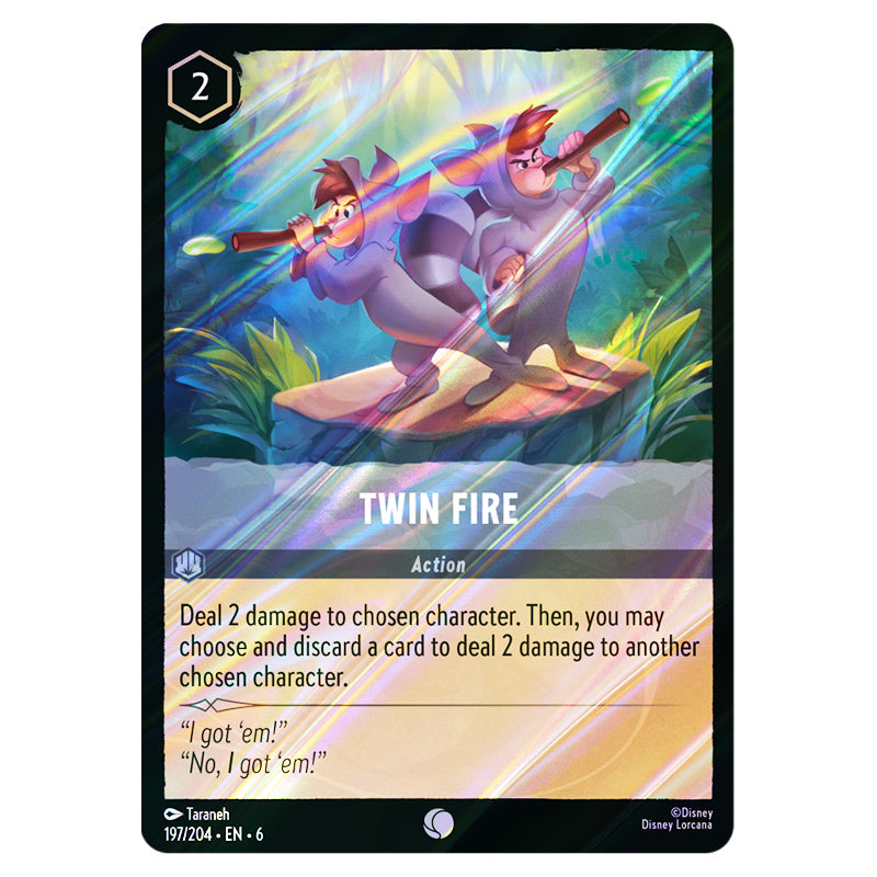Lorcana - Azurite Sea - Twin Fire (Common) - 197/204 (Foil)