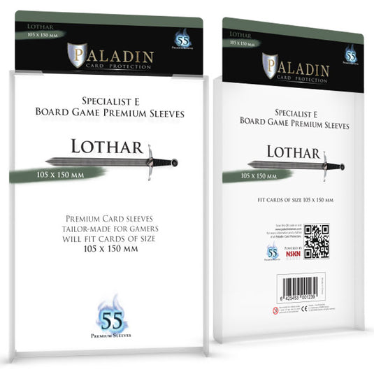 Paladin Sleeves - Lothar Premium Specialist E 105x150mm (55 Sleeves)