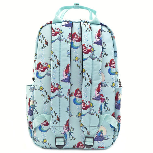Loungefly - Ariel Scenes AOP Nylon Square Backpack