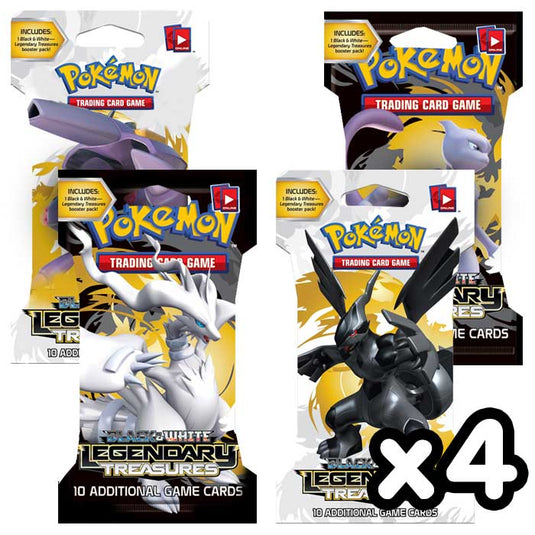 Pokemon - Black & White - Legendary Treasures - Blister Boosters - x4