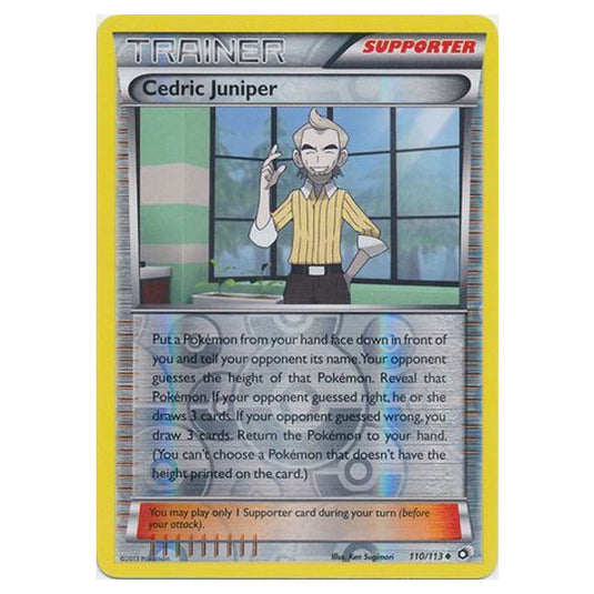 Pokemon - Black & White - Legendary Treasures - (Reverse Holo) Cedric Juniper - 110/113