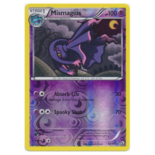 Pokemon - Black & White - Legendary Treasures - (Reverse Holo) Mismagius - 58/113
