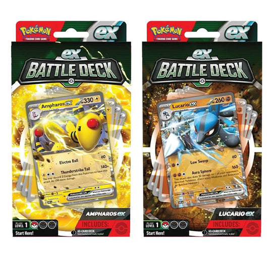 Pokemon - ex Battle Deck - Ampharos & Lucario - Bundle