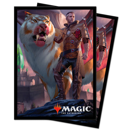 Ultra Pro - Magic: The Gathering - Ikoria: Lair of Behemoths - Standard Sleeves Lukka, Coppercoat Outcast (100 Sleeves)