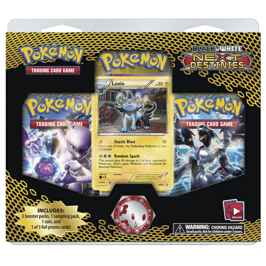 Pokemon - Black & White - Next Destinies 3 Pack Blister - Luxio Promo