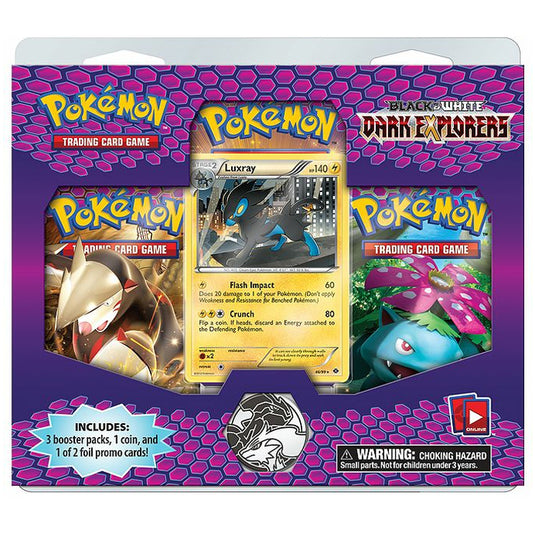 Pokemon - Black & White - Dark Explorers - 3 Pack Blister - Luxray Promo