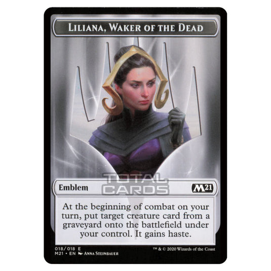 Magic the Gathering - Core Set 2021 - Emblem - Liliana, Walker of the Dead (018/018)