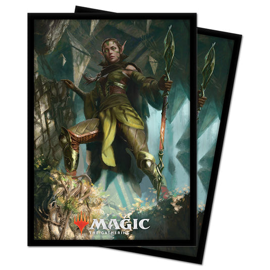 Ultra Pro - Standard Deck Protectors - Magic The Gathering Zendikar Rising - Nissa of Shadowed Boughs (100 Sleeves)